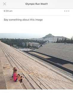 Strava photo running in Athens, Greece