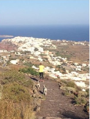 Trail Running Santorini Greece