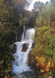 Waterfall after a lot of rain